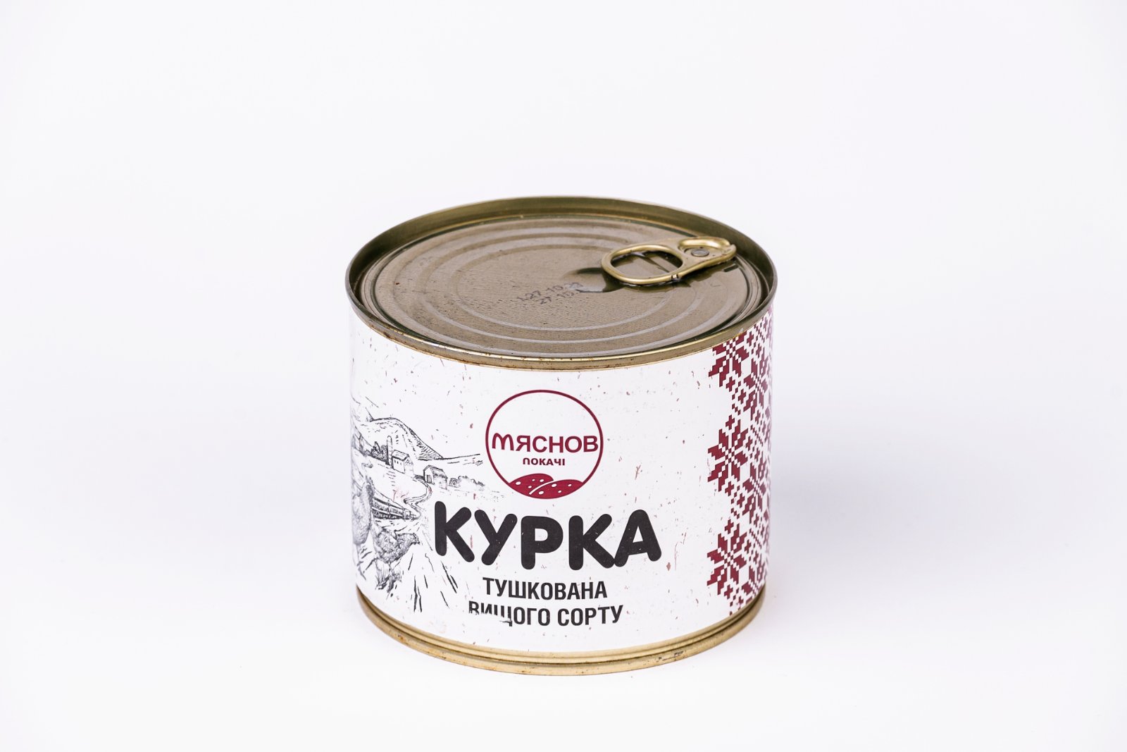 Курка тушкована ТМ Мяснов 525 г